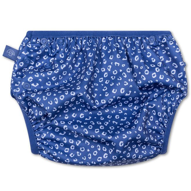 Swim Essentials Swim Nappy OSFA, Blue Leopard