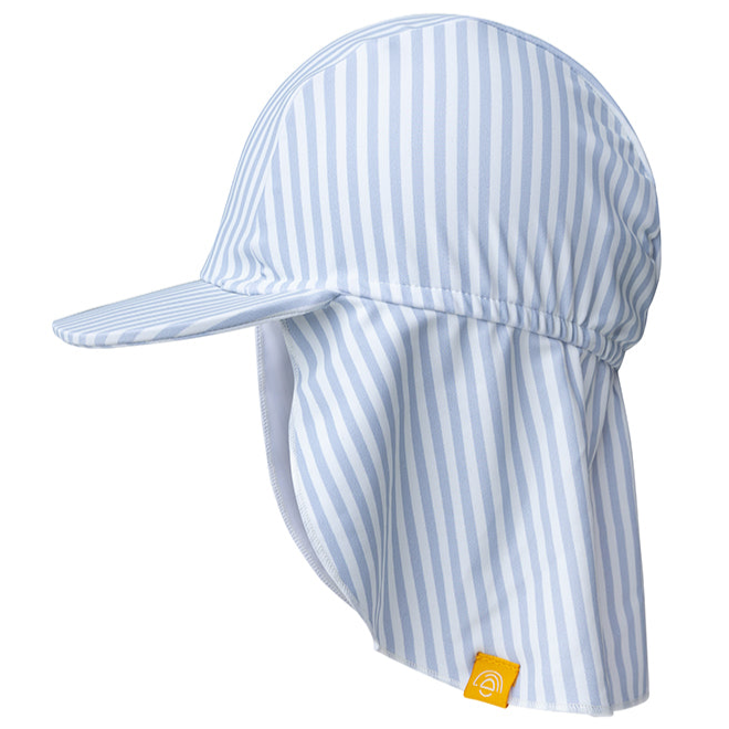 Swim Essentials UV Swim Hat, Light Blue Striped