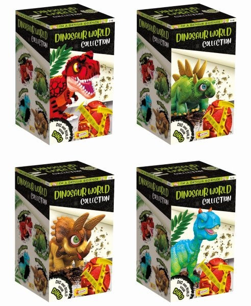 Lisicani I'm a Genius - Dinosaur World Collection Display, 12 pcs