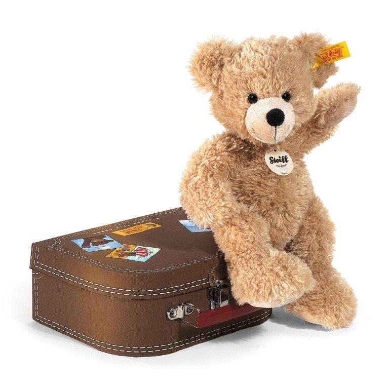 Steiff Fynn Teddy in Suitcase, 28 cm