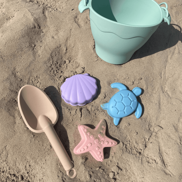 Swim Essentials Beach Bucket  Set - Sea Animals, 5pcs