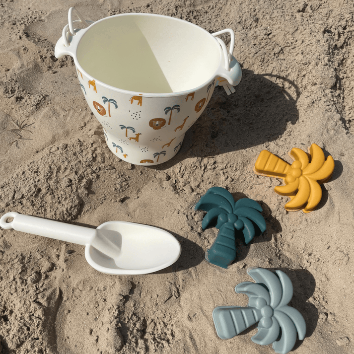 Swim Essentials Beach Bucket  Set - Jungle, 5pcs