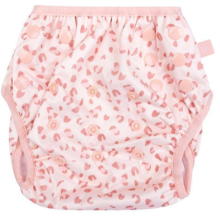 Swim Essentials Swim Nappy OSFA, Old Pink Leopard