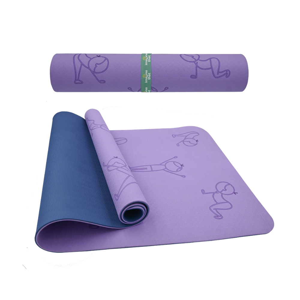 Imagine That Sun Salutation Eco Yoga Mat, Purple