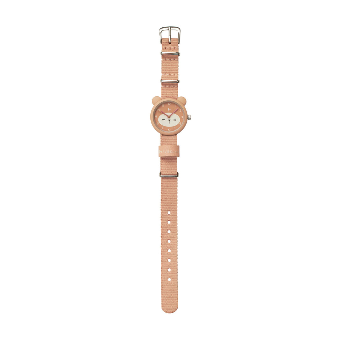 Fabelab Kids Watch - Bear - Old Rose