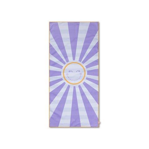 Swim Essentials Luxe Recycled Microfiber Beach Towel, Happy Sunshine