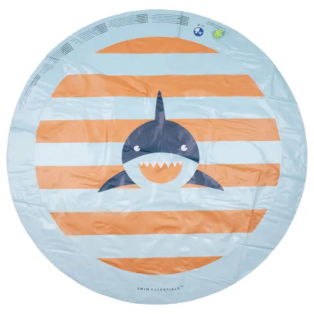 Swim Essentials Sprinkler Mat Shark, 150 cm