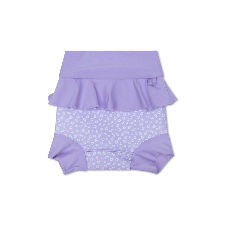 Swim Essentials Neoprene Swim Nappy Pant, Lilac Leopard