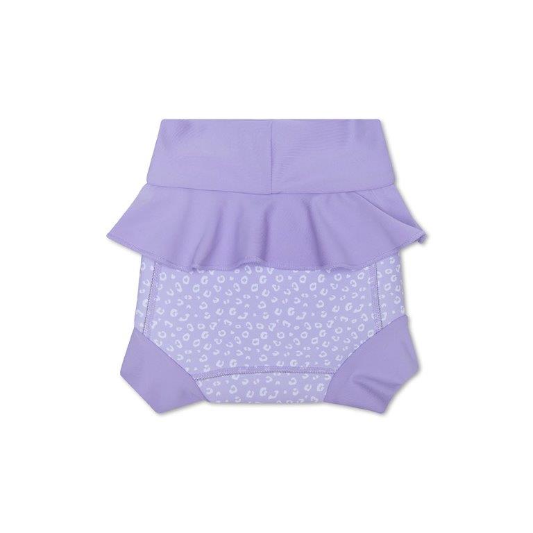 Swim Essentials Neoprene Swim Nappy Pant, Lilac Leopard