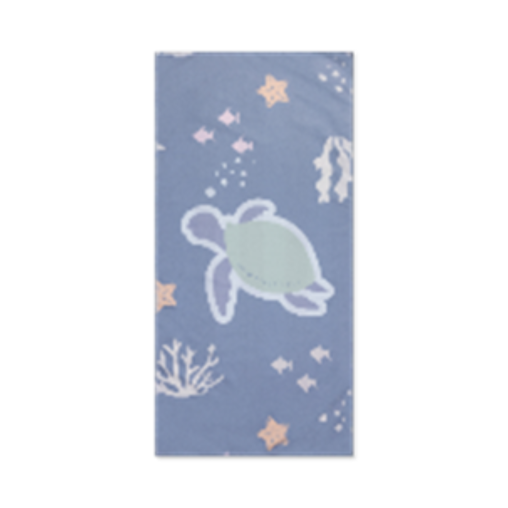 Swim Essentials Luxe Recycled Microfiber Beach Towel, Coral Bliss