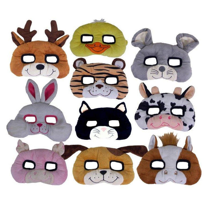 Micki Animal Masks, Assorted, 10 pcs