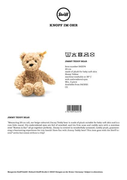 Steiff Jimmy Teddy Bear, 20 cm