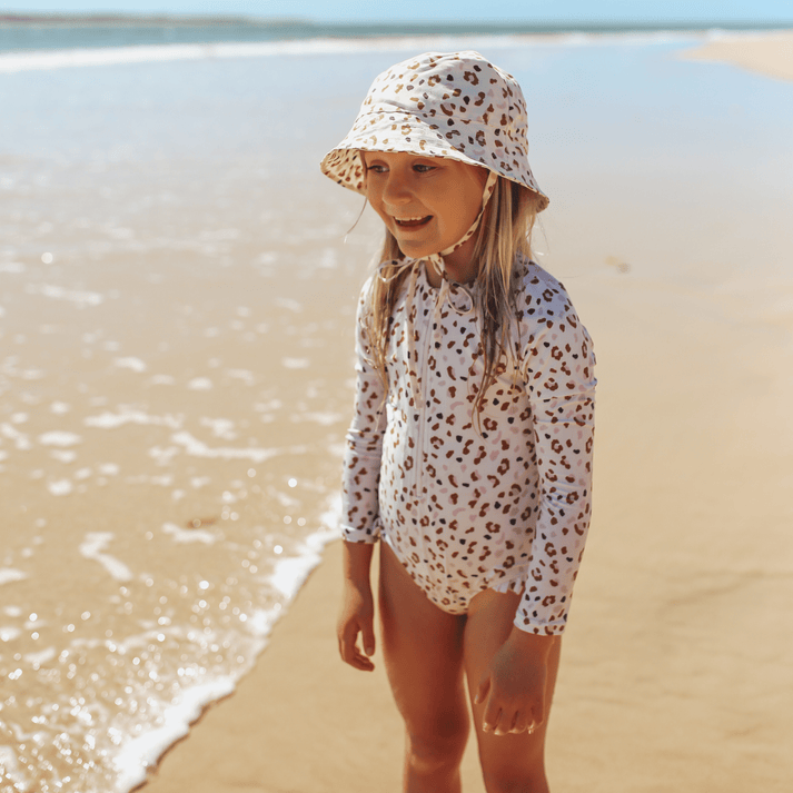 Swim Essentials UV Sunhat, khaki Leopard