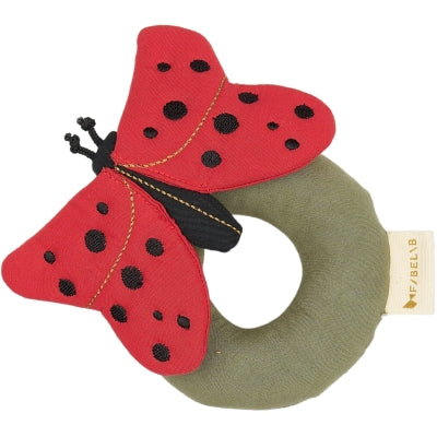 Fabelab Ladybug Rattle, Mars Red