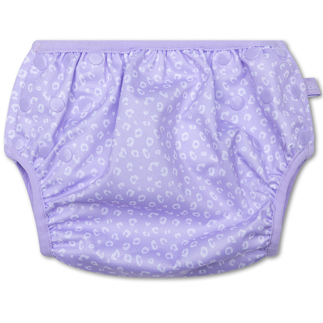 Swim Essentials Swim Nappy OSFA, Lilac Leopard