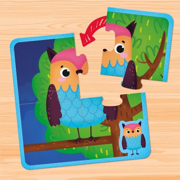 Lisicani Montessori Baby  - Touch Puzzle