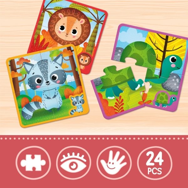 Lisicani Montessori Baby  - Touch Puzzle