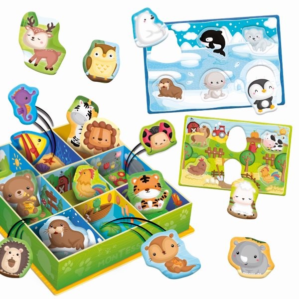 Lisicani Montessori Baby - Happy Animals