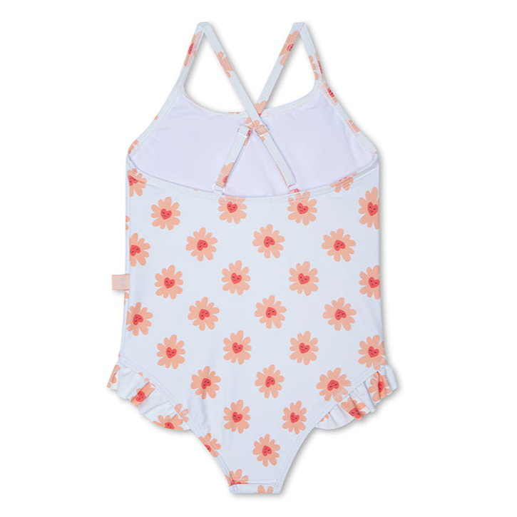 Swim Essentials Girls Bathing Suit, Flower Hearts