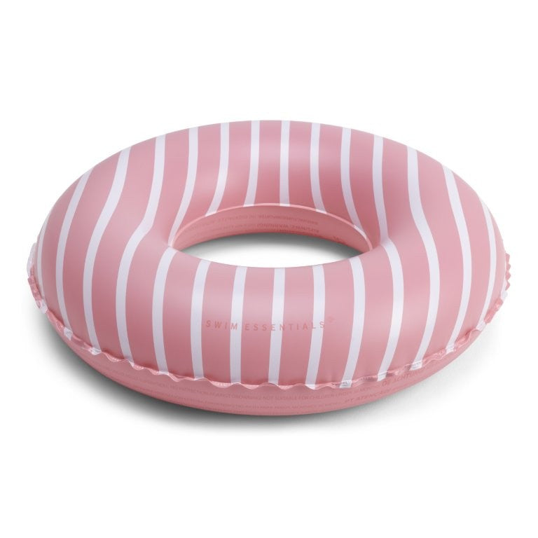 Swim Essentials Inflatable Swim Ring - Boldlines Red, 55 cm