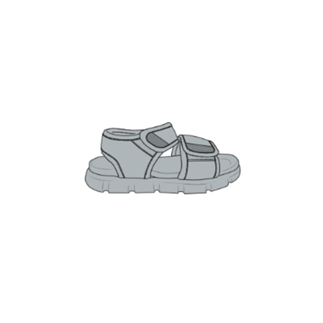 Swim Essentials Sandals, Pure Tones Gray