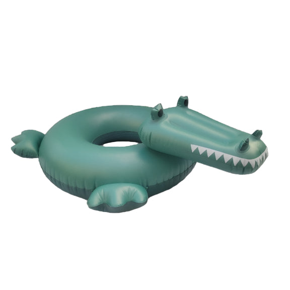 Swim Essentials Inflatable Swim Ring - Green Crocodile, 65 cm