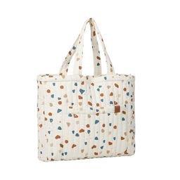 Fabelab - Quilted Organic Cotton Tote Bag - Terrazzo, 60 cm