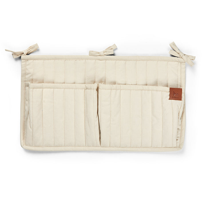 Fabelab - Quilted Wall Pocket Storage Small, Oat Milk