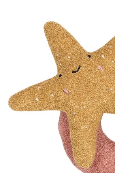 Fabelab Starfish Rattle, Ash Rose