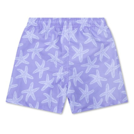 Swim Essentials Boys Swim Shorts, Lilac Sea Star