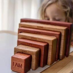 In-wood - Square Affirmation Rainbow