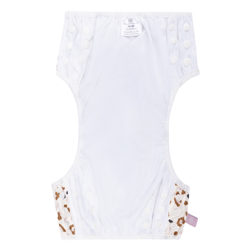 Swim Essentials Swim Nappy OSFA, Khaki Leopard