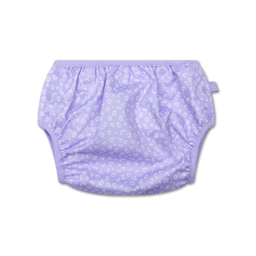 Swim Essentials Swim Nappy OSFA, Lilac Leopard