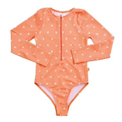 Swim Essentials UV Rashguard, Orange Hearts