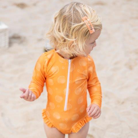 Swim Essentials UV Rashguard, Orange Hearts