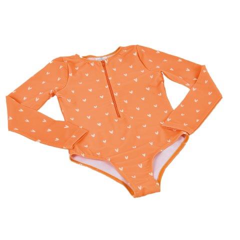 Swim Essentials UV Rashguard, Orange Hearts