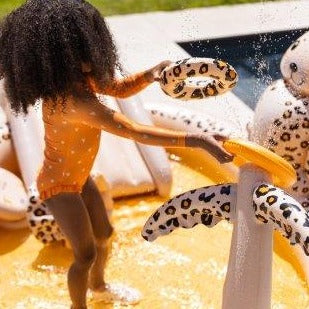 Swim Essentials Inflatable Adventure Pool, Beige Leopard