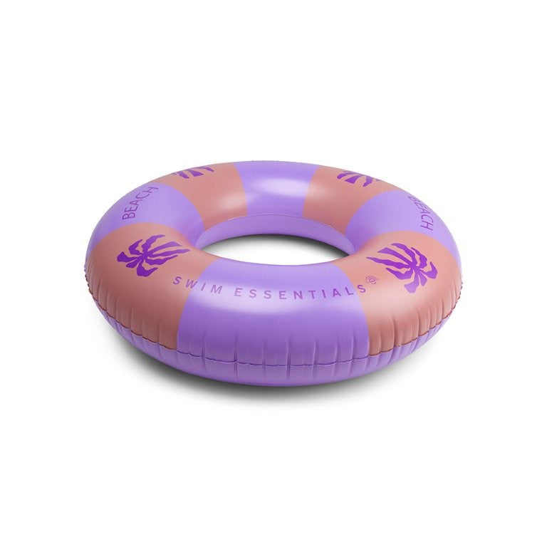 Swim Essentials Inflatable Swim Ring - Palm Trees Purple, 120 cm