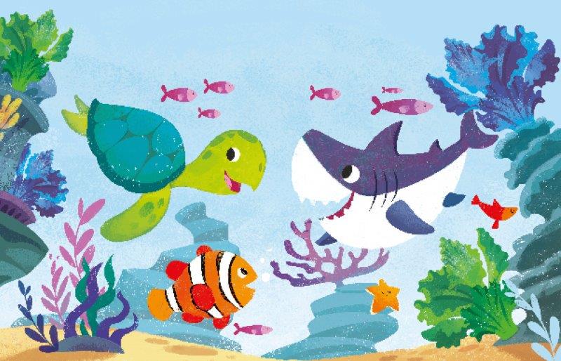 Sassi Free the Colours Reusable Paint Brush Book - The Sea