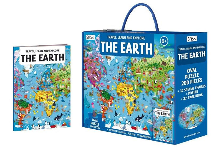 Travel Learn Explore The Earth 200 pc Puzzle (2024 Version)