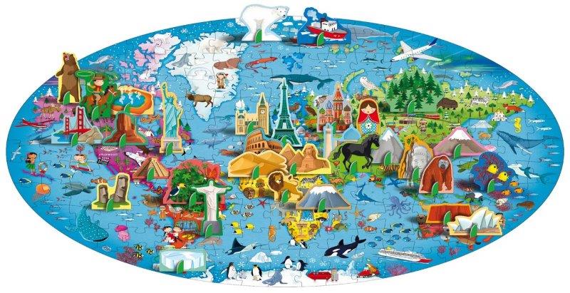 Travel Learn Explore The Earth 200 pc Puzzle (2024 Version)