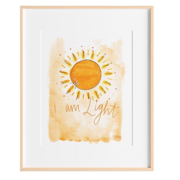 SunChild I am Light Art Print