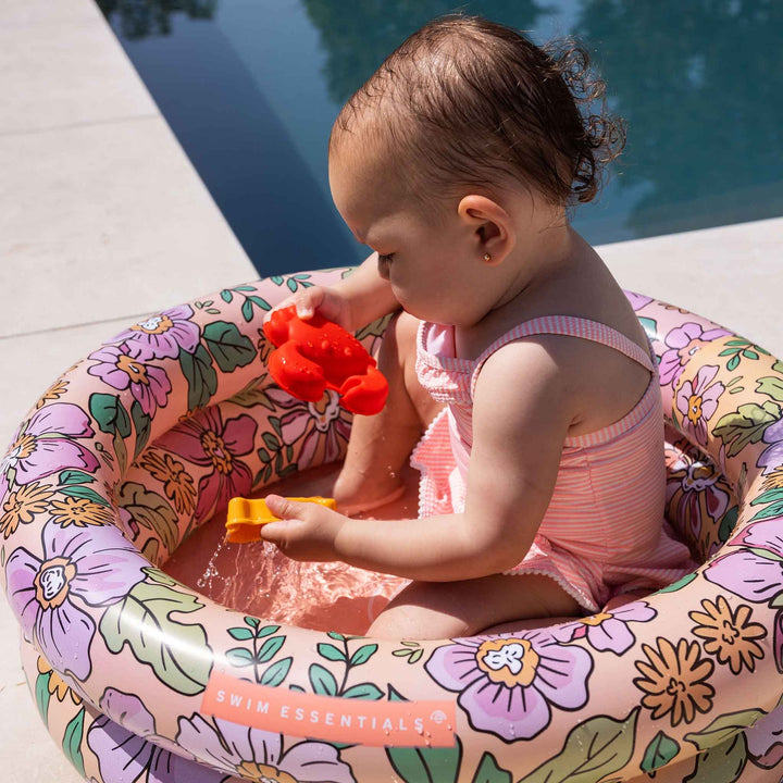 Swim Essentials Inflatable Kids Pool, Pink Blossom, 60 cm