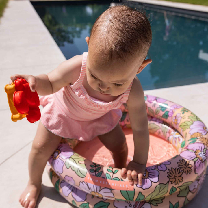 Swim Essentials Inflatable Kids Pool, Pink Blossom, 60 cm