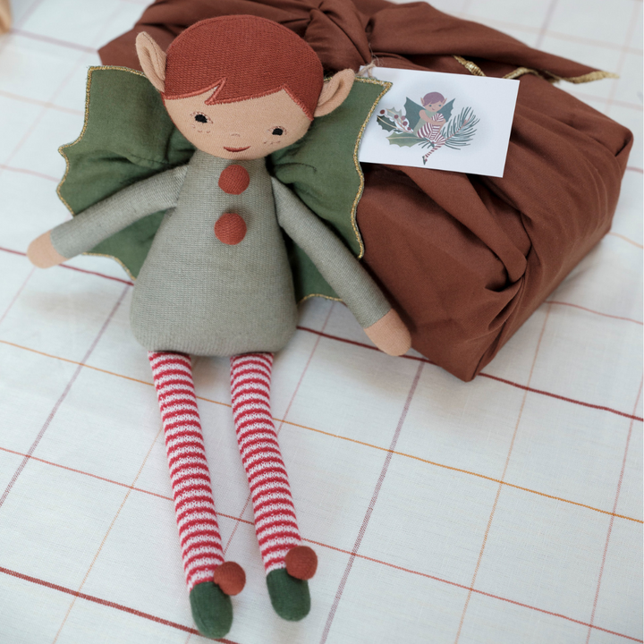 Fabelab Christmas - Elf Doll - Christmas Spirit, 30 cm