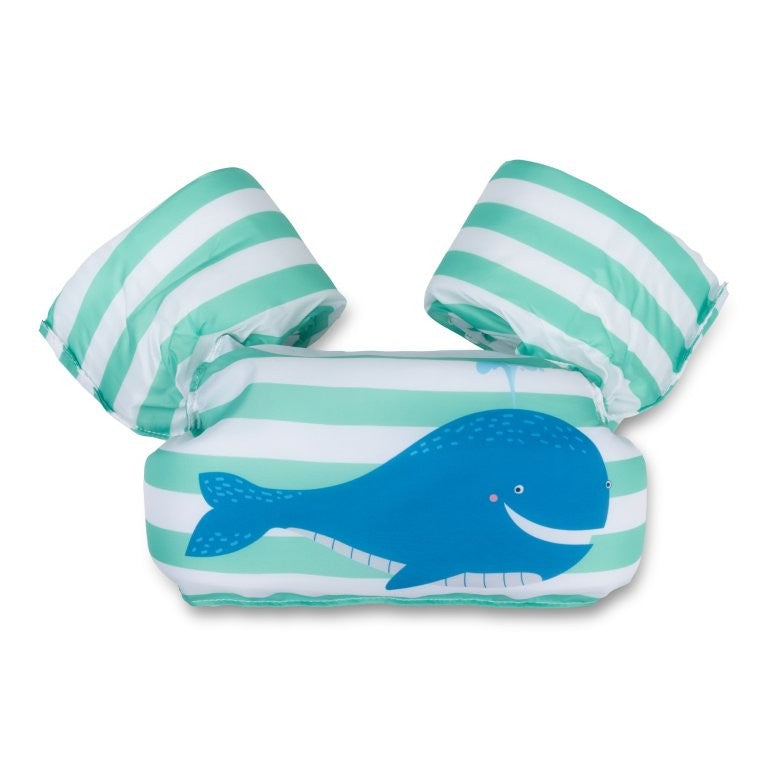 Swim Essentials Puddle Jumper Swim Vest - Whaley Green/Blue, 2-6 yrs