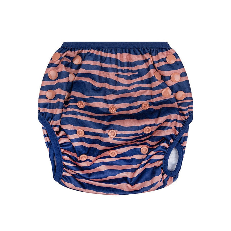 Swim Essentials Swim Nappy OSFA, Blue Zebra Striped