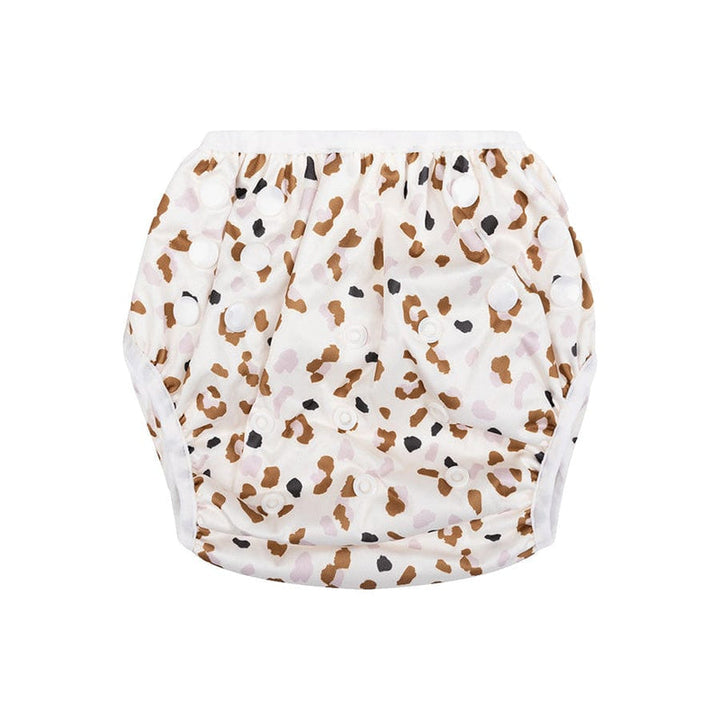 Swim Essentials Swim Nappy OSFA, Khaki Leopard