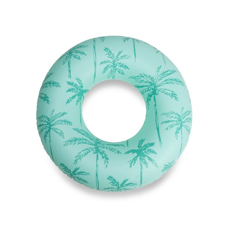 Swim Essentials Inflatable Swim Ring - Palm Trees Green, 102 cm