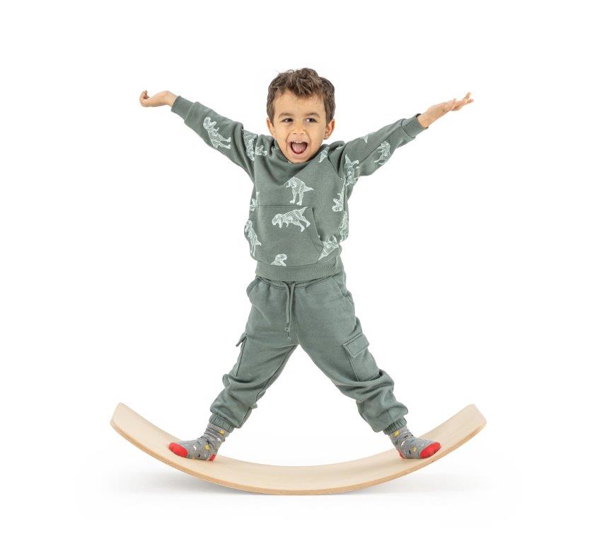 Mamatoyz Yay Wooden Balance Board, Natural